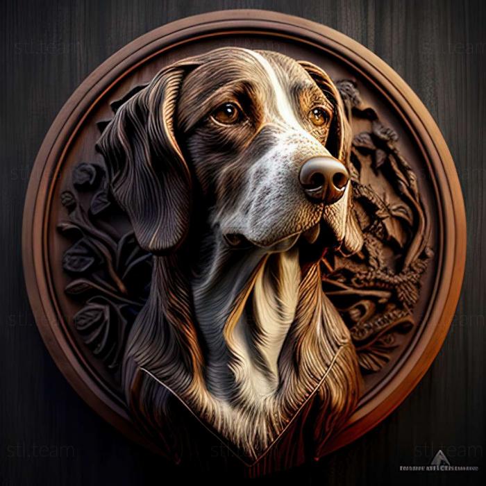 3D model Appenzeller sennenhund dog (STL)
